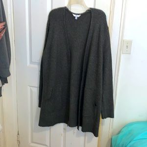 XL Forrest green knitted long sweater
